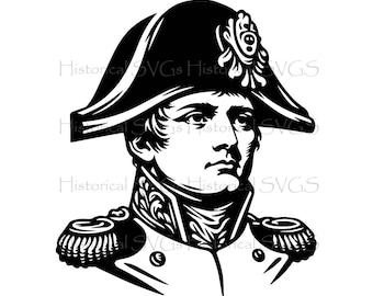 Napoleon Bonaparte SVG, JPG, PNG, dxf, pdf, eps Graphic - Ideal for Cricut, Stickers & Vinyl Decals