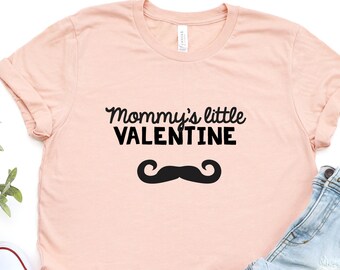 Mommy's Little Valentine Shirt,Valentine's Day Shirt,First Valentine's Day T-shirt,1st Valentine's Day Tee,Mommy and Me T-shirt, Mama Tshirt