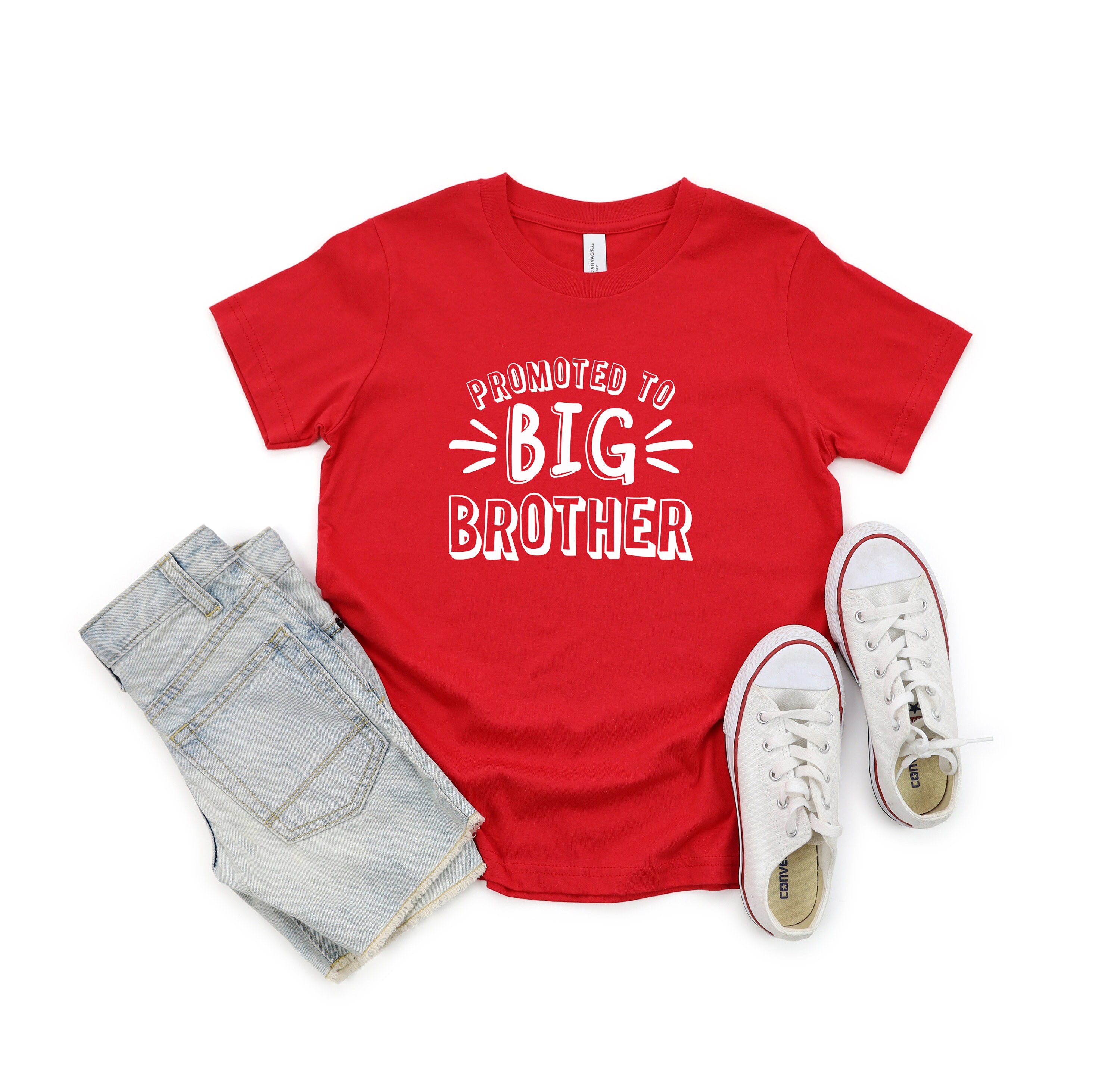 Promoted to Big Brother Shirtbig Bro Shirtbrother Shirtbig Etsy