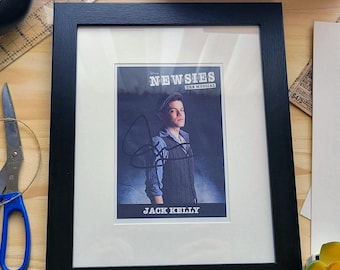 Newsies Broadway Jeremy Jordan "Jack Kelly" Autograph Reprint - Framed