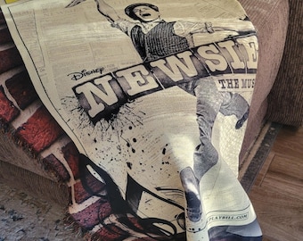 Newsies Musical Throw Blanket Broadway Woven 50"x60"