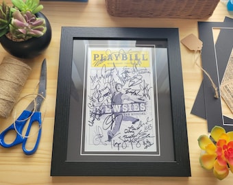 Newsies Framed Autographed Broadway - High Quality Re-Print/Copy, directors gift, cast gift, broadway decor, jeremy jordan