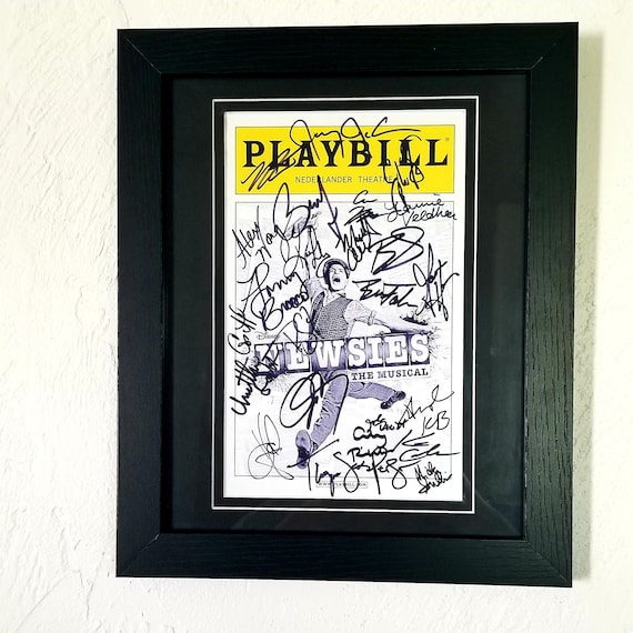 Framed Autographed Newsies The Musical Playbill High Quality Etsy Uk