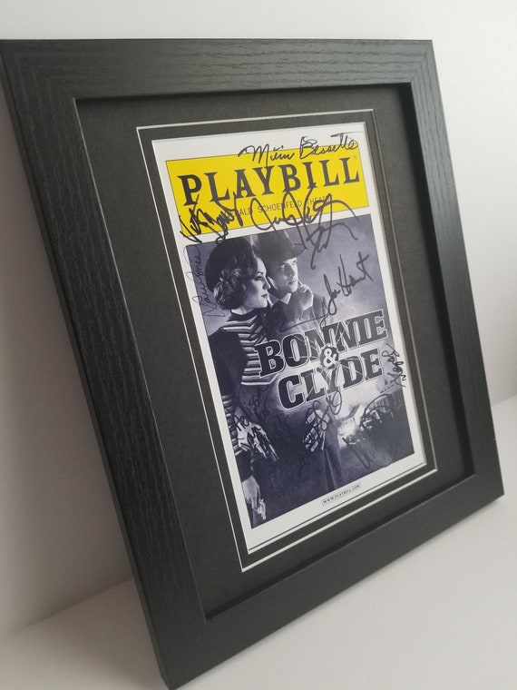 Framed Bonnie and Clyde Reprint: Autograph Copies Broadway Cast - Etsy
