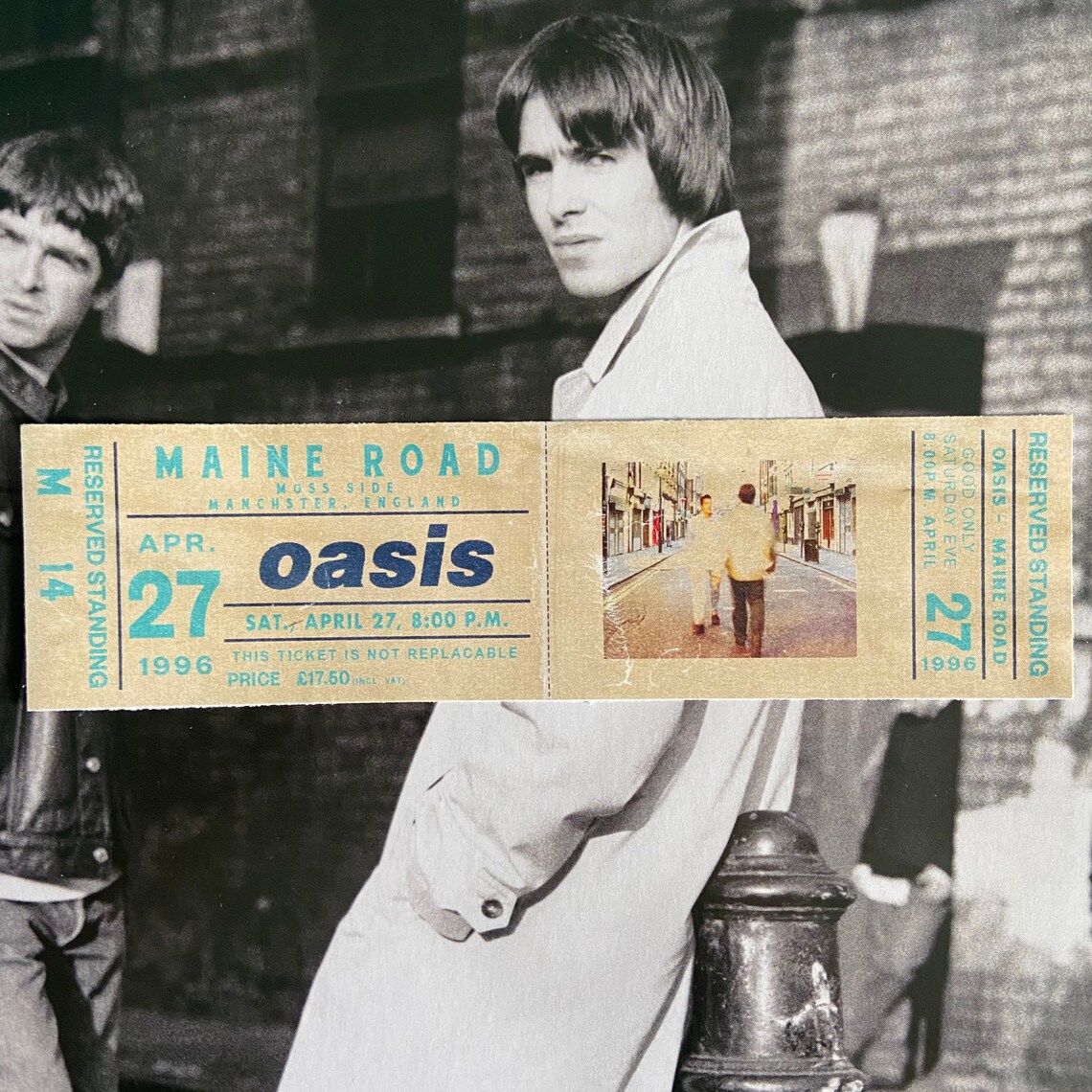 Oasis Knebworth & Maine Road Custom Vintage Style Ticket Stubs Etsy