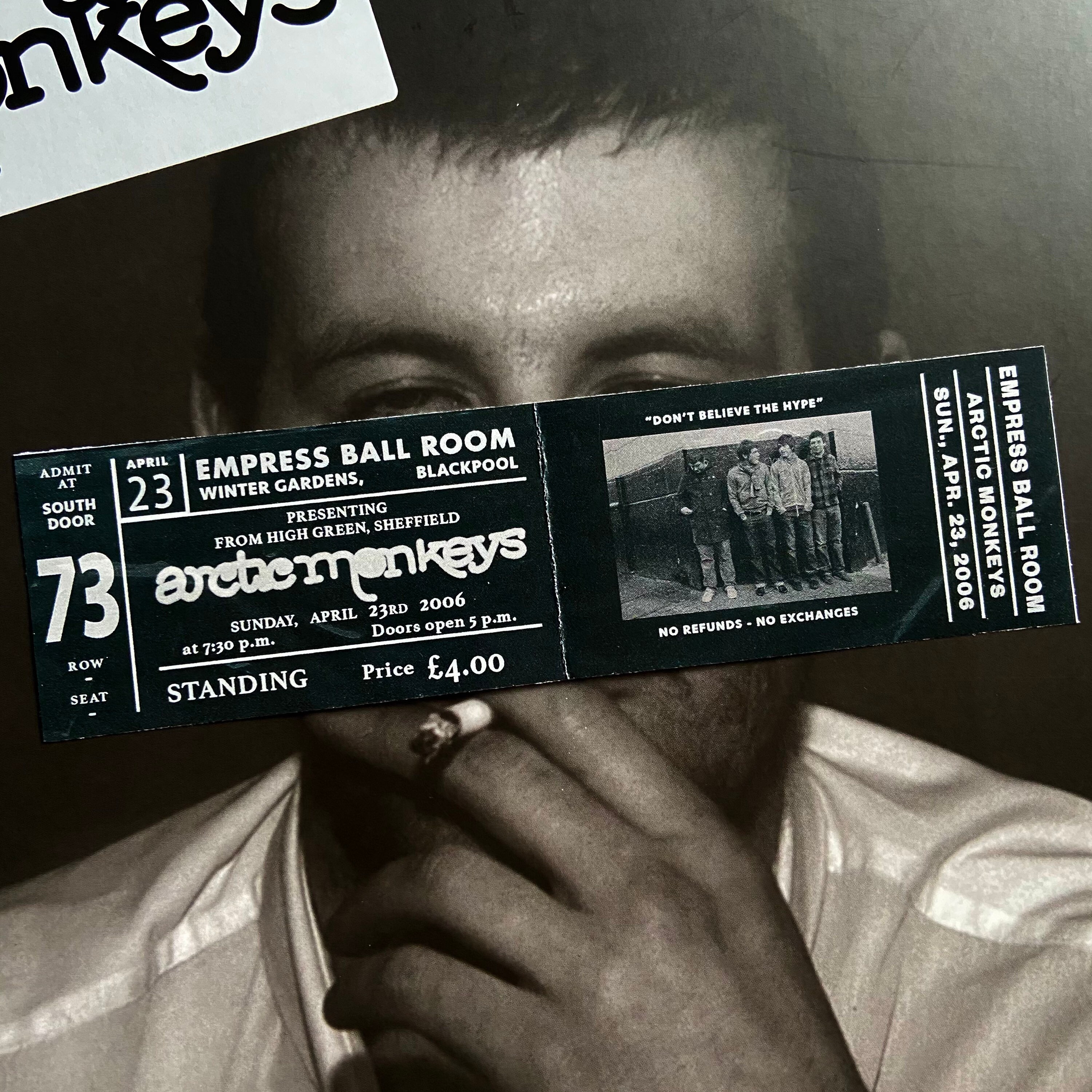 Arctic Monkeys Vintage Ticket Stub | Etsy
