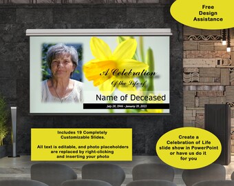 Celebration of Life Funeral Powerpoint template