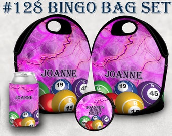 Bingo Bag and Accessories #128  Pink Lightning