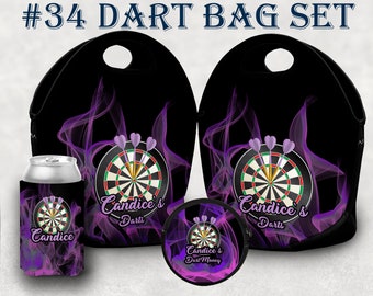 Dart Bag And Accessories #34 Purple Flame