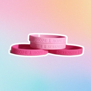 Breast Cancer Awareness Bracelets 4 pack