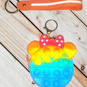 Pop Fidget keychain purse