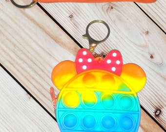 Pop Fidget keychain purse