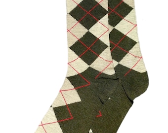 Adult Unisex Carbon Socks Argyle Socks