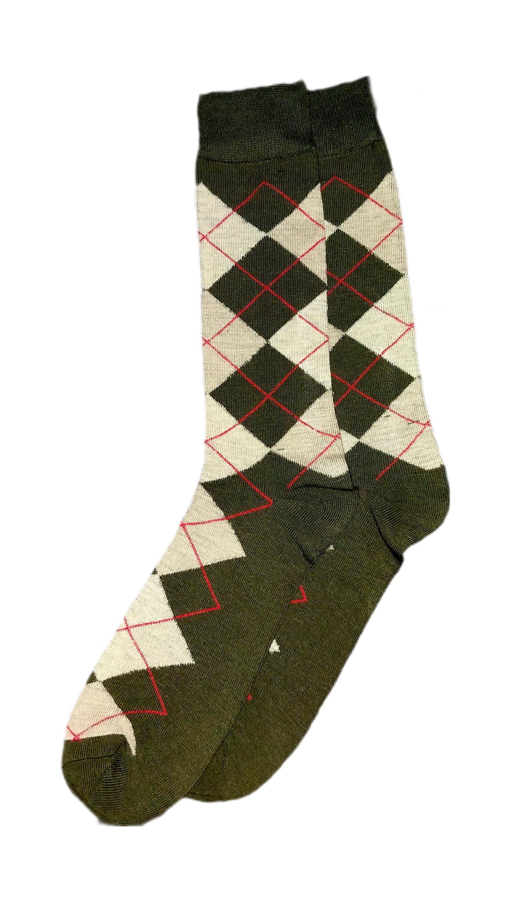 Adult Unisex Carbon Socks Argyle Socks