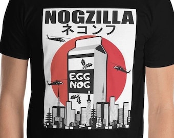 Eggnog Lover Nogzilla Funny Novelty Christmas Outfit Gift