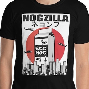 Eggnog Lover Nogzilla Divertida Novedad Regalo de Traje de Navidad
