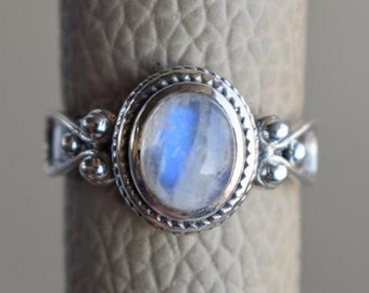 Moonstone Ring* 925 Sterling Silver Ring* Statement Ring* Dainty Ring* Women Silver Ring* Moonstone Statement Ring* Popular Ring* Gift Ring