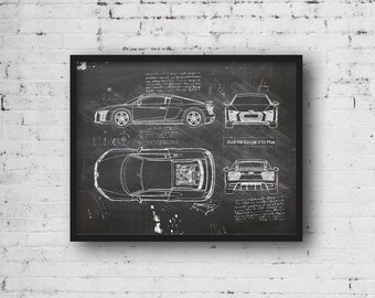 Audi R8 5.2 Quattro Bild Canvas ART Kunstdruck echtes Leinwandbild artwork TOP Audi R8 5.2 Quattro Bild Canvas ART Kunstdruck echtes Leinwandbild artwork TOP