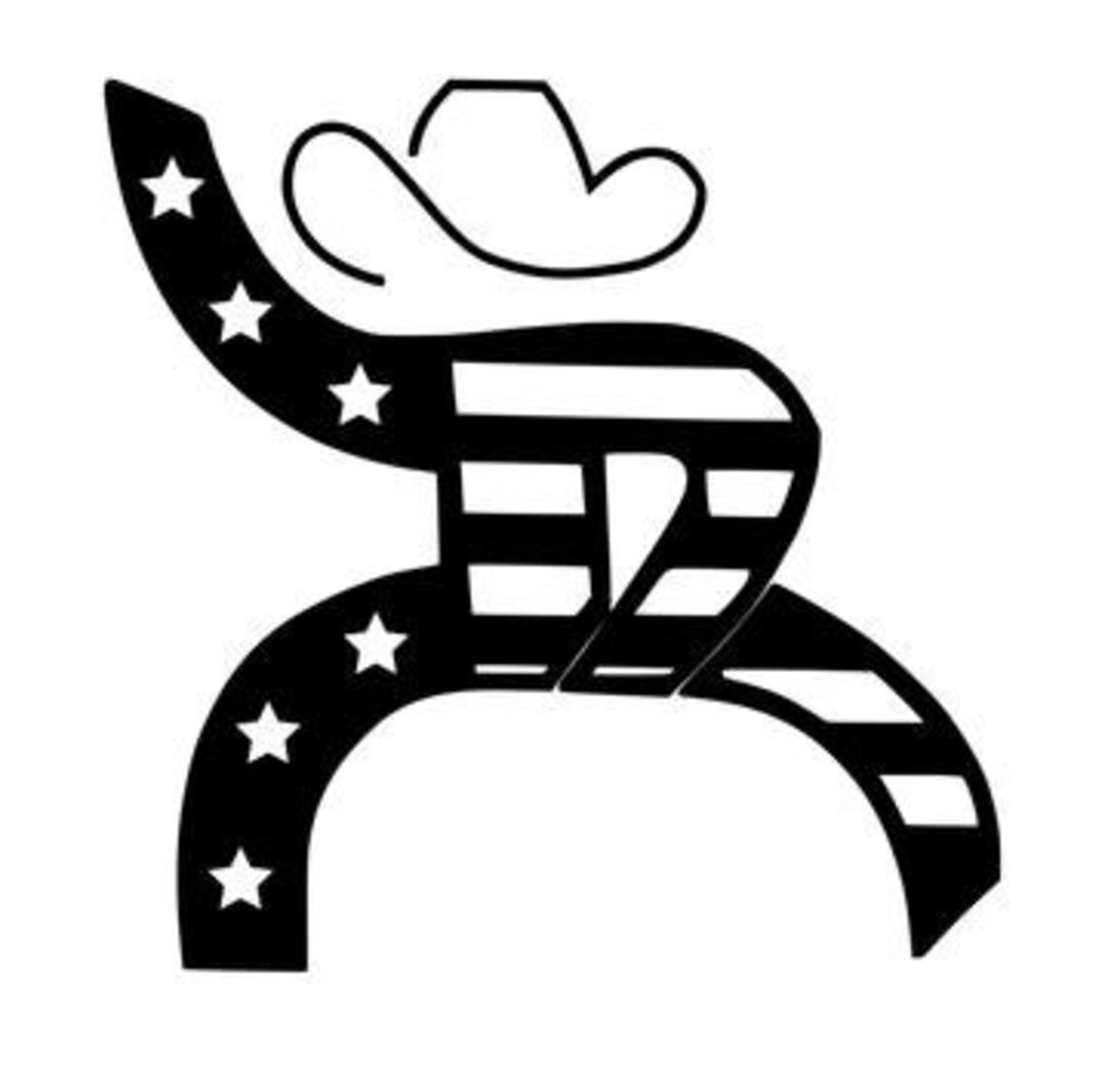 Hooey Roughy American Cowboy decal sticker Etsy