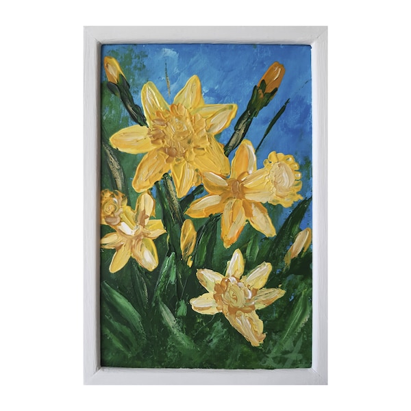 Daffodil Art Etsy