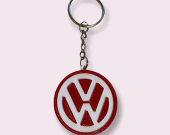 GTI VW Volkswagen Keychain STAINLESS STEEL Front & Back Double Side GTI VW Volkswagen Keychain STAINLESS STEEL Front & Back Double Side