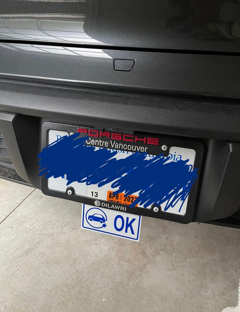 British Columbia HOV ok Sticker Bracket vertical Etsy Canada