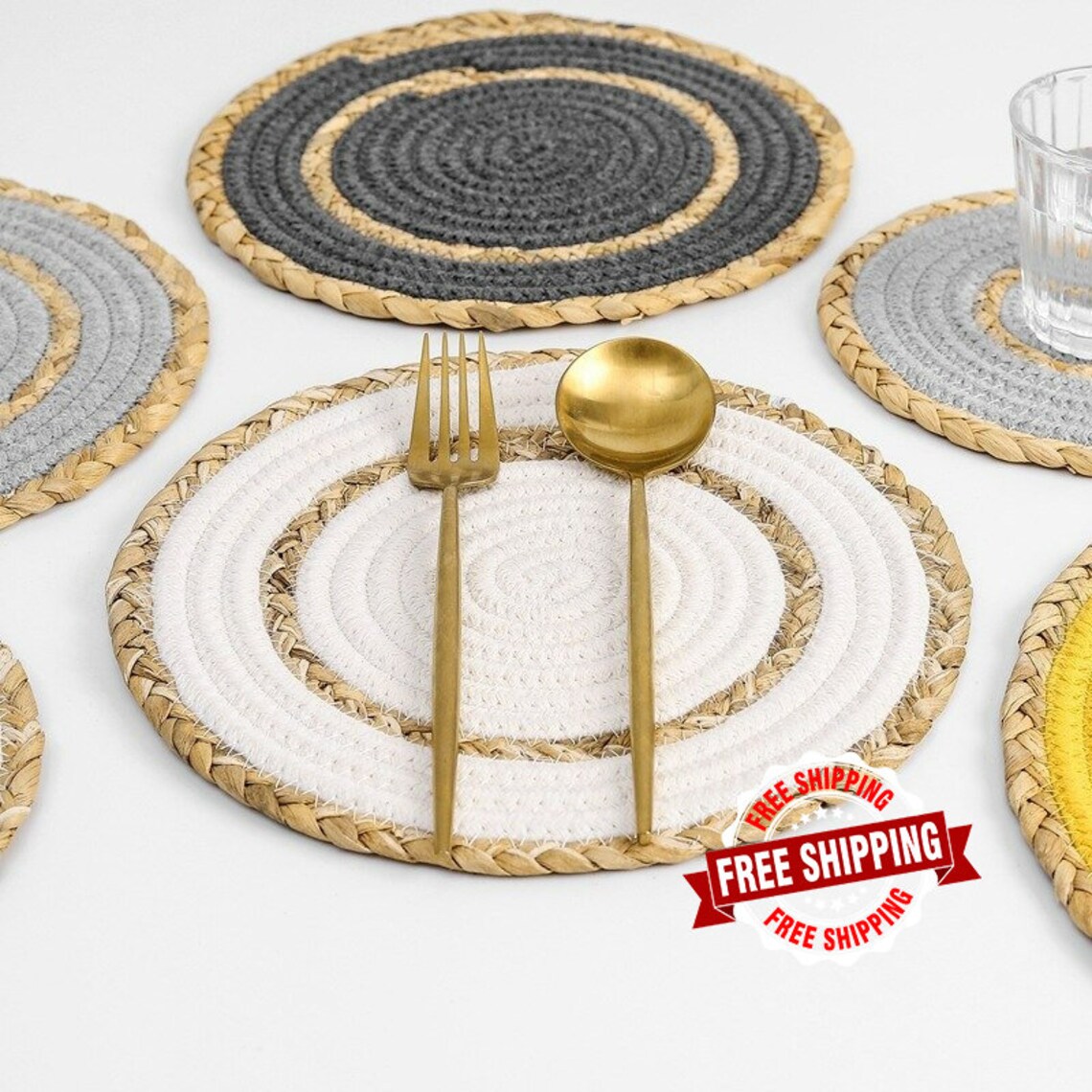 Handmade Straw Woven Placemats/Mats for Dining Table/Pad Etsy