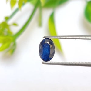 Natural Indian Kashmir Blue Sapphire Gemstone, Rare Blue Sapphire Gemstone, Collectable Blue Sapphire Gems, 7.2×5×3 Mm, 1 Carats