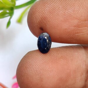 Royal blue Natural Indian Kashmir Blue Sapphire Gemstone, Rare Blue Sapphire Gemstone, Collectable Blue Sapphire Gems,7.2×5×3.5Mm, 1.05 Cts