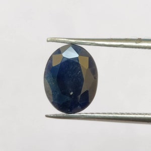 Natural Australian Blue Sapphire Gemstone, Faceted Blue Sapphire Loose Gemstone, Untreated Blue Sapphire Gems, 9×7×2.8Mm, 2 Carats