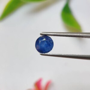 Royal blue Natural Indian Kashmir Blue Sapphire Gemstone, Rare Blue Sapphire Gemstone, Collectable Blue Sapphire Gems,5.5×5.3×3.6Mm, 0.95Cts