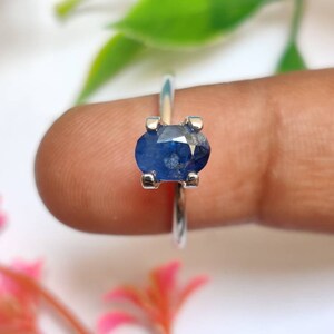 Conflower blue Natural  Kashmir Blue Sapphire Gemstone, Rare Blue Sapphire Gemstone, Collectable Blue Sapphire Gems,7.3×5.1×3.7Mm, 1.4Carats