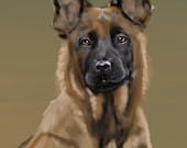 Custom Pet Portrait Digital Print