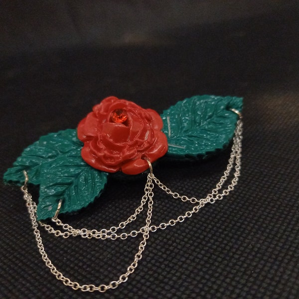Brosche mit Blume "Rose"