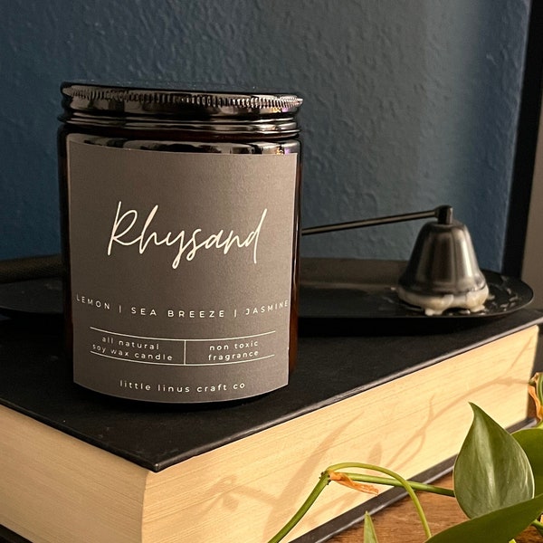 Rhysand Candle | ACOTAR Series Inspired | Book Candle | Soy Candle | Book Lover