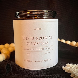 Burrow Candle | Wizard Inspired | Book Candle | Soy Candle | Book Lover