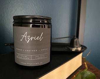 Azriel Candle | ACOTAR Series Inspired | Book Candle | Soy Candle | Book Lover