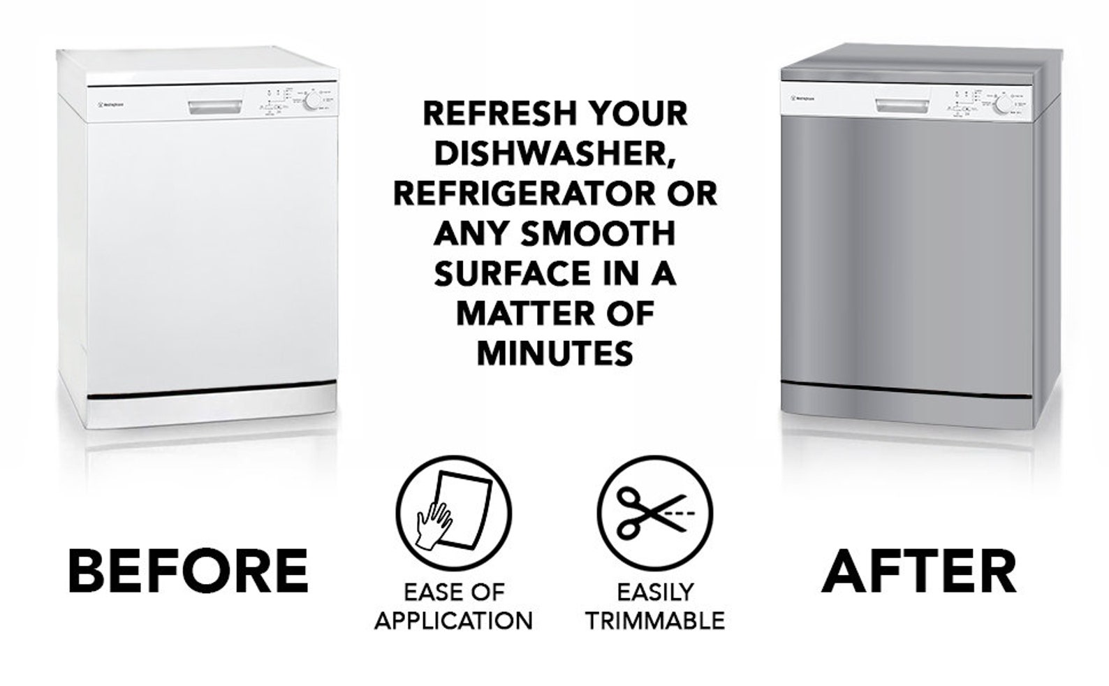 Instant Stainless® Dishwasher Cover 23.5 Wide Etsy