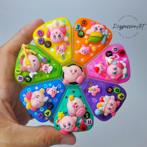 XL 8-compartment Weekly Pill Organizer, Kawaii Kabi Hand-decorated