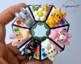 Organizador de pastillas para 7 días: diseño de 'pug francés'