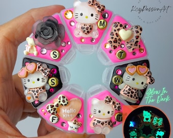 Glow In The Dark Pill Box|Hello Kitty