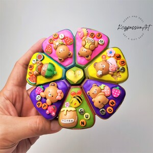XL 7-daagse pil-organizer 'Honey Pot Bear' am pm pillendoos, 8 compartimenten pillendoos, medicijn vitamine supplement dispenser schattige pillendoos