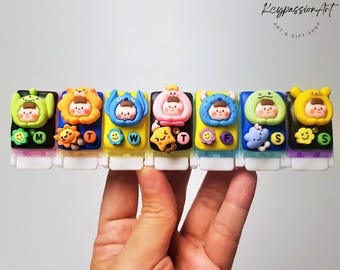 7 Day Pill Organizer 'Kawaii Monsters'|Weekly Cute Pill Box
