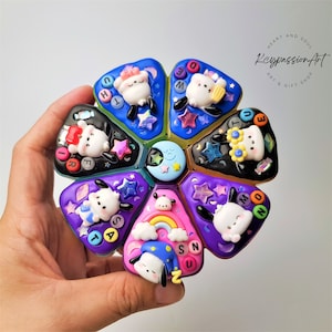 XL 7-daagse pillendoos 'Night Sleepy Puppy' am pm Pillendoosje, 8 vakken, pillendoosje, medicijnsupplementdispenser schattig dag- en nachtpillendoosje