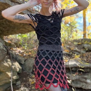 Gothic Fishnet Skirt - Etsy