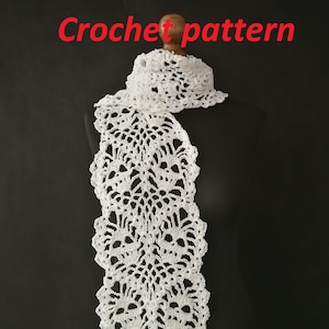 CROCHET PATTERN skulls scarf, creepy cute neck warmer for goth girls, Halloween wear, lost souls inspired crochet photo tutorial