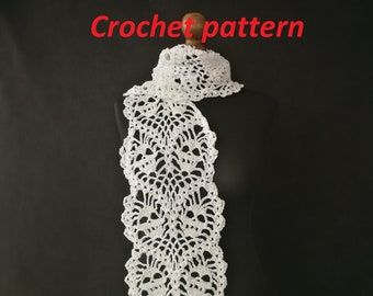 CROCHET PATTERN skulls scarf, creepy cute neck warmer for goth girls, Halloween wear, lost souls inspired crochet photo tutorial