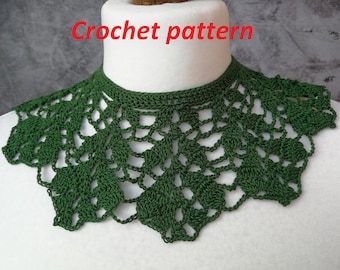 Crochet Goth Victorian Floral Choker Pattern (PDF Pattern)