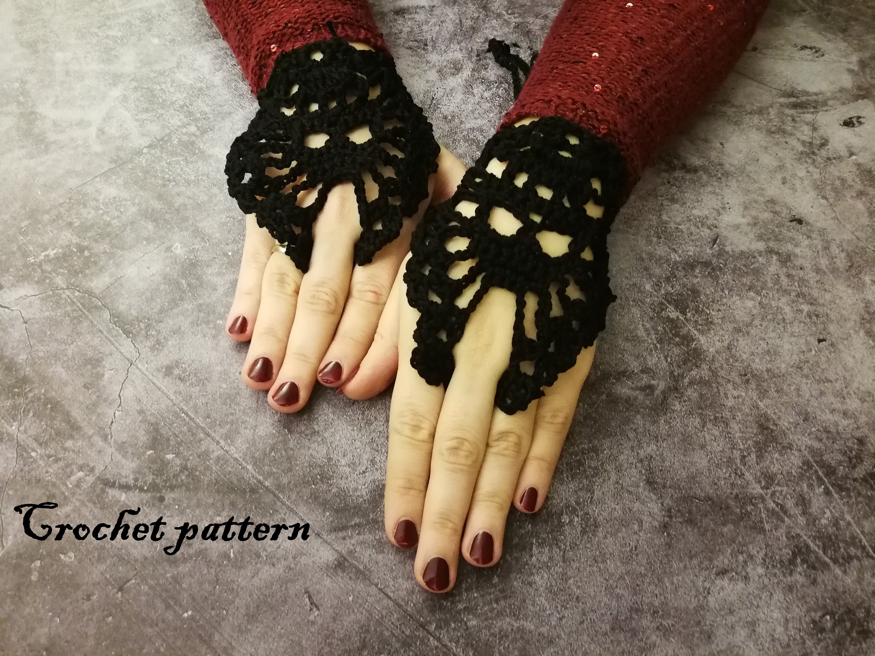Lace Fingerless Gloves Crochet Pattern Mustard Seed Fingerless Gloves