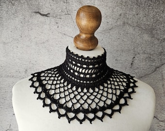 Crochet Goth Victorian Collar Pattern, Alt Cosplay Accessory (PDF Pattern)